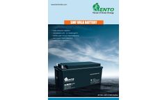 Lento - Sealed Maintenance Free Batteries -  Brochure