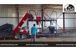 Maize Corn Silage Beet Pulp Tmr DMR Compact Vacuum Silage Bagging Machine - Video