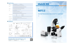 Micro Shot - Model MF53 - Inverted Microscope Brochure