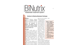 BiNutrix - Bioinutrients for Wastewater Treatment Brochure