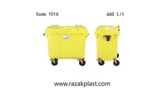 razakplast - Model 1016-660lit - plastic waste container