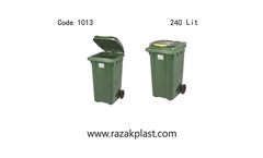 razakplast - Model 1013-240lit - plastic waste bin