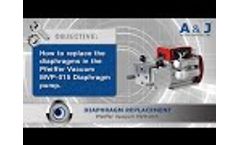 AJVS Pfeiffer Vacuum MVP-015 Diaphragm Replacement Tutorial Video