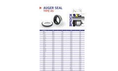 Auger - Model ARU2 - O-Ring Mounted Seal with Conical Spring Datasheet