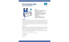 Motwane - Model OTS Digital Series - Oil Breakdown Voltage Kit - Brochure