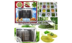 AZEUS - Hot air vegetable drying machine for making vegetable powders