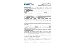 Application Form for UWT China Expo 2016