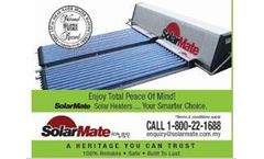 Solarmate - Model classic 300Litre - Solar wATER Heaters