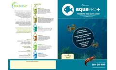 Micronz AquaPro Plus - Probiotic Feed Supplement for Fishes & Prawns - Datasheet