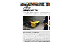 Track-O MINIDOZER M-48 Electric Mini Dozer for Box Culvert Cleaning - Technical Data Sheet