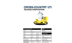 Track-O Cross-Country Utility - Electrical Distribution Equipment - Technical Data Sheet