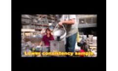 Dewatering Boiler Ash in a Vincent Screw Press - Video