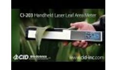 CI 203 Handheld Laser Leaf Area Meter (Updated 2015) - Video