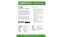 CI-203 Handheld Laser Leaf Area Meter - Specifications