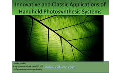Innovative and Classic Applications of Handheld Photosynthesis Systems - Brochure