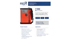 Felix F-940 Store It! Gas Analyzer - Brochure