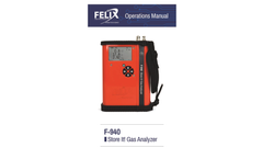 Felix F-940 Store It! Gas Analyzer - Operations Manual