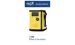 Felix F-960 Ripen It! Gas Analyzer - Operations Manual