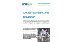 Model AWCS - Water Cutting System Brochure