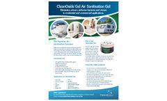 CleanOxide Gel Air Sanitisation Gel - Brochure