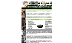 Effective Business Communication Trends- Brochure