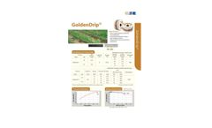 GoldenDrip - Drip Irrigation Tape - Datasheet