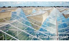 Model HSV8.0 - Smart Farm Glass Greenhouse