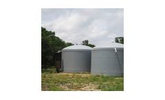 Above Ground Fiberglass Potable Water Tank 15.5′ Diameter