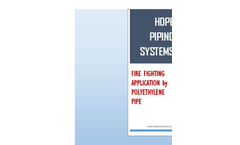 HDPE Pipeing ( High Density Polyethylene Pipe ) Systems - Brochure