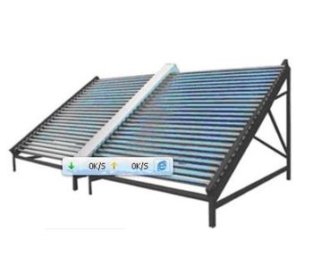 Model CS-NPH - All Glass Horizontal Solar Collector