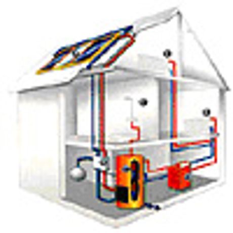 Split Pressurized Solar Water Heater System