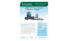 Model MWT-50 - Mobile Carbon Filtration Waste Water Treatment Trailer - Datasheet