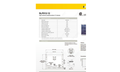 Model SLP012-12 - High Efficiency Multicrystalline PV Module Datasheet