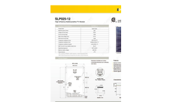 Model SLP025-12 - High Efficiency Multicrystalline PV Module Datasheet