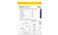 Model SLP030-12 - High Efficiency Multicrystalline PV Module Datasheet