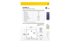 Model SLP060-12 - High Efficiency Multicrystalline PV Module Datasheet