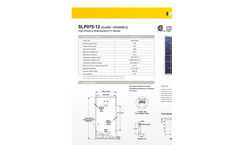 Model SLP075-12 - High Efficiency Multicrystalline PV Module Datasheet