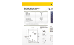 Model SLP090-12 - High Efficiency Multicrystalline PV Module Datasheet