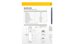 Model SLP070-12M - High Efficiency Multicrystalline PV Module Datasheet