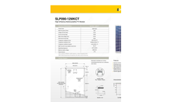Model SLP090-12MKCT - High Efficiency Multicrystalline PV Module Datasheet