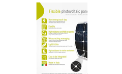 Model GSC 155 - Flexible Photovoltaic Panel Brochure