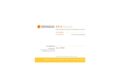 Genasun - Model GVB-8-WP (Boost) - 105W/210W/325W/350W - Solar Charge Controller with MPPT  Brochure