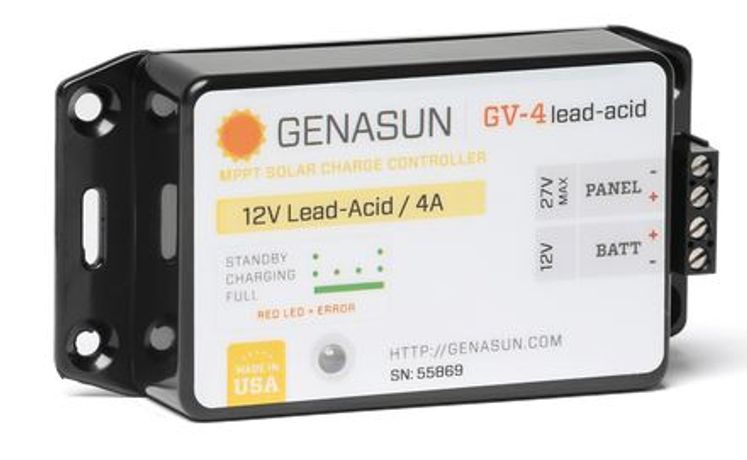 Genasun - Model GV-4 | 50W 4A - Solar Charge Controller with MPPT