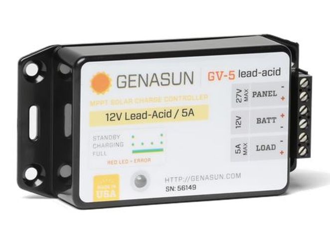 Genasun - Model GV-5 | 65W 5A - Solar Charge Controller with MPPT