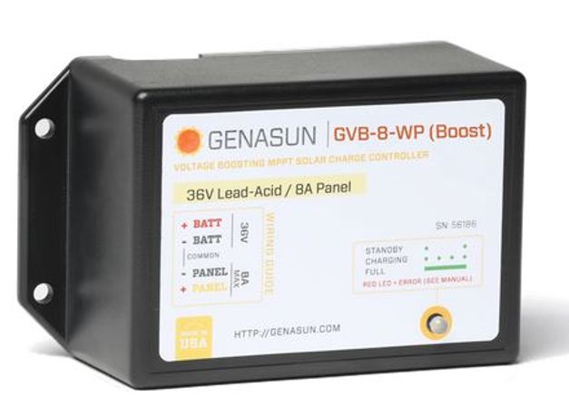 Genasun - Model GVB-8-WP (Boost) - 105W/210W/325W/350W - Solar Charge Controller with MPPT