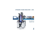 KRÜSS - Model DSA 100 HP1750 - High Pressure Drop Shape Analyzer - Brochure