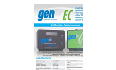 GENie - Model EC - Calibration Gas Instrument Brochure