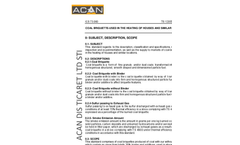 ACAN DIN and TS standard of Coal Briquettes Brochure