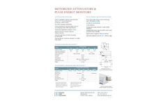 Motorized Attenuators & Pulse Energy Monitors - Datasheet