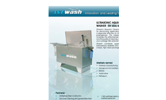 ISTwash - Model EW US36 & 56 Series - Ultrasonic Cleaning System - Brochure